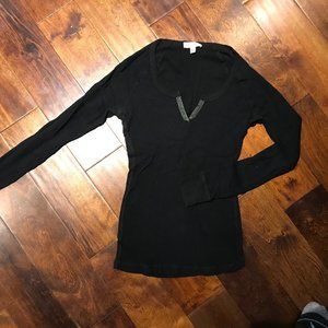 PH8 Women's Long Sleeve Black Shirt Size Small
